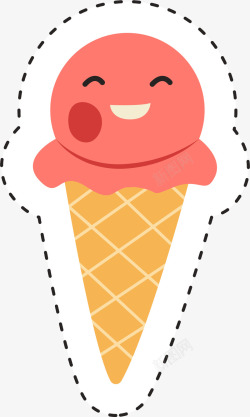 粉色甜筒粉色甜筒冰淇淋高清图片