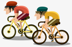 骑自行车比赛素材