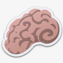 大脑令人毛骨悚然的贴纸png免抠素材_新图网 https://ixintu.com brain 大脑