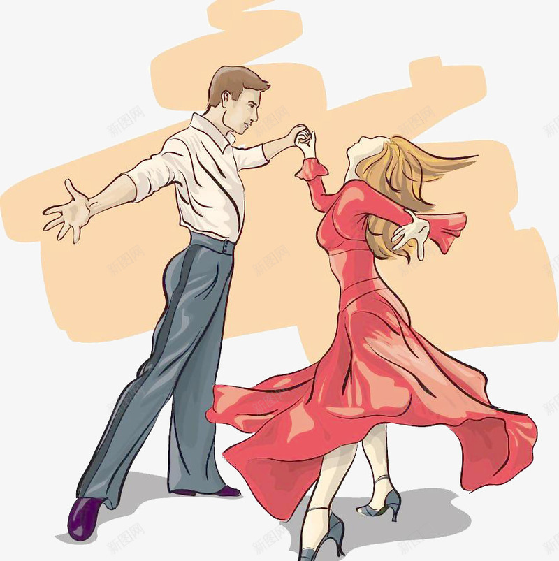 双人舞蹈比赛png免抠素材_新图网 https://ixintu.com 成双成对 比赛 结对 舞蹈