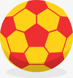 红黄配色红黄配色比赛足球矢量图高清图片