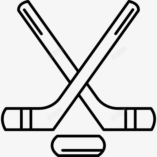 曲棍球和冰球图标png_新图网 https://ixintu.com 体育 冬季运动 冰球 团队体育 曲棍球设备 棒