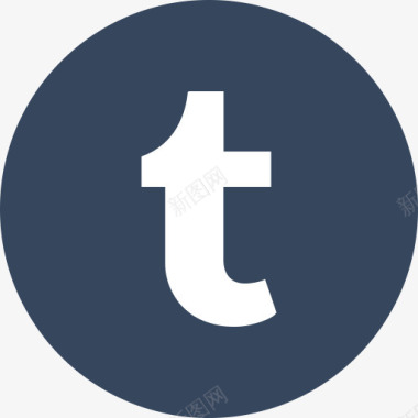 博客圈标志网络社会Tumblr图标图标