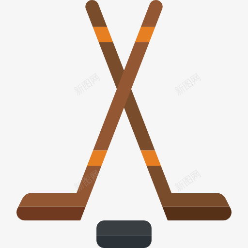 冰上曲棍球图标png_新图网 https://ixintu.com 体育 冰上曲棍球 团队运动 多项运动 设备 运动