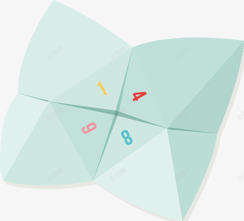 东西南北折纸png免抠素材_新图网 https://ixintu.com 东南西北 东西南北 折纸 算命