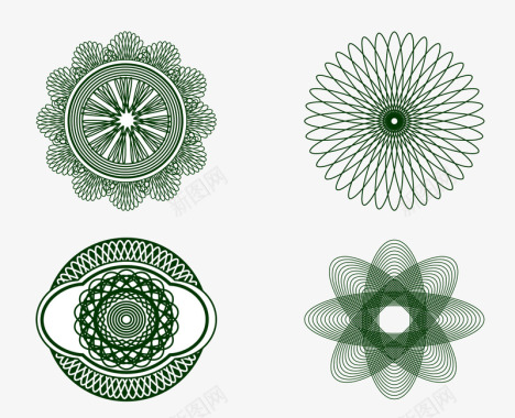 钞票装饰元素矢量图图标图标