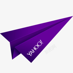 折纸纸飞机紫色社会化媒体雅虎社素材