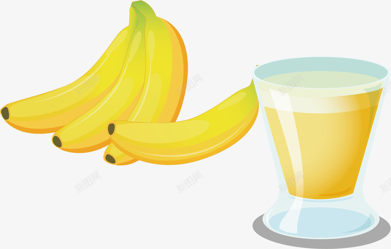 水果香蕉汁矢量图ai免抠素材_新图网 https://ixintu.com 水果 香蕉 香蕉汁 矢量图