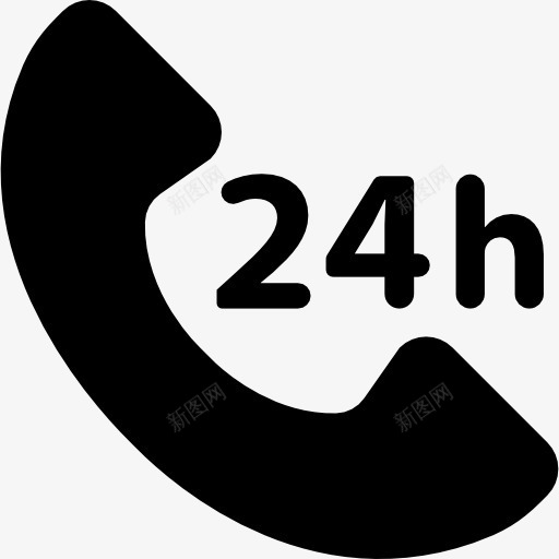 24小时服务图标png_新图网 https://ixintu.com 客户服务 帮助 技术 电话 电话听筒 电话推销员