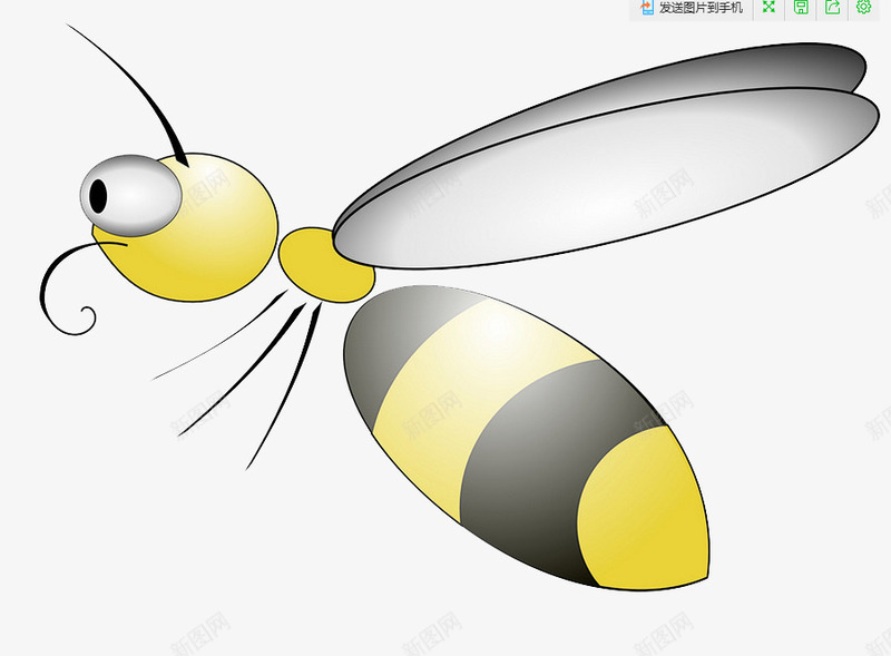 卡通黄色蜜蜂png免抠素材_新图网 https://ixintu.com 卡通 小蜜蜂 蜂胶 蜂蜜 黄色