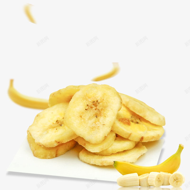 产品实物香蕉片香蕉psd免抠素材_新图网 https://ixintu.com 产品实物 香蕉 香蕉片
