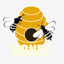 扁平化蜂蜜黄油装饰装饰扁平化蜂蜜黄油矢量图高清图片