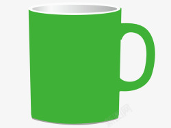绿色马克杯家用绿色水杯高清图片