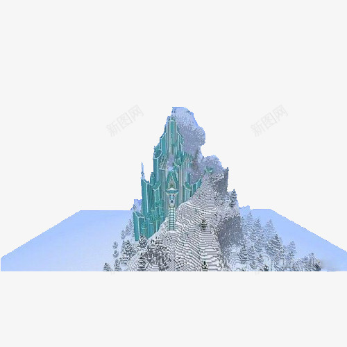 冰雪城堡插画png免抠素材_新图网 https://ixintu.com 冰 冰雪 冰雪城堡 城堡 插画 雪