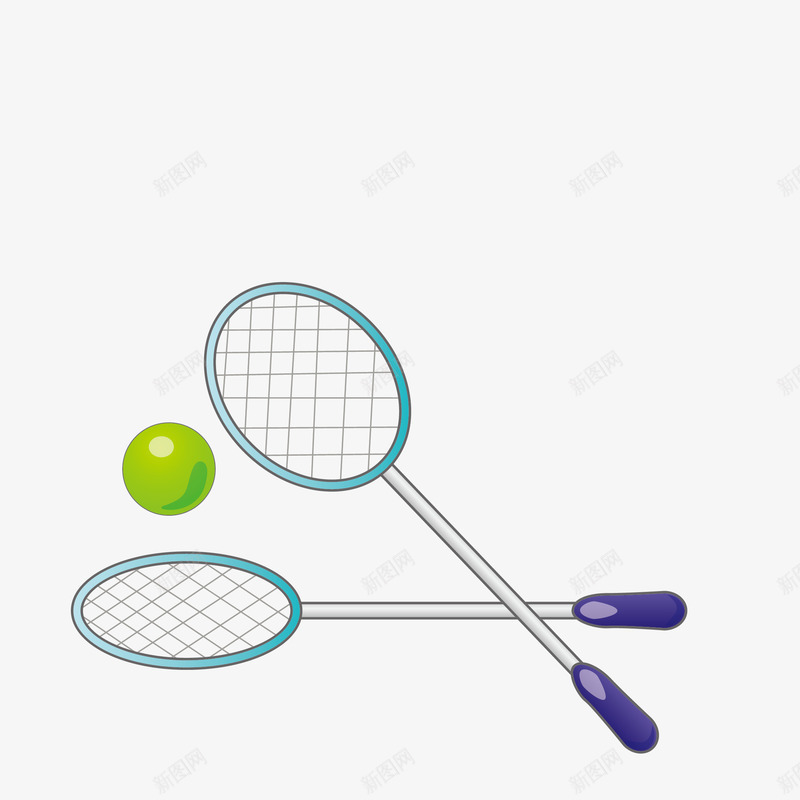 网球拍和网球手绘图png免抠素材_新图网 https://ixintu.com 健身 手绘 比赛项目 网球 网球拍 运动 锻炼