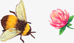 蜜蜂蜂蜜装饰元素矢量图素材