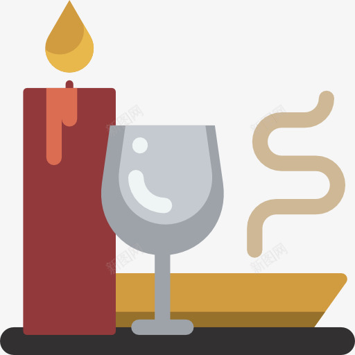 晚餐图标png_新图网 https://ixintu.com 午餐 器皿 工具 晚餐 板 菜 蜡烛 酒杯 食品和餐厅 饭
