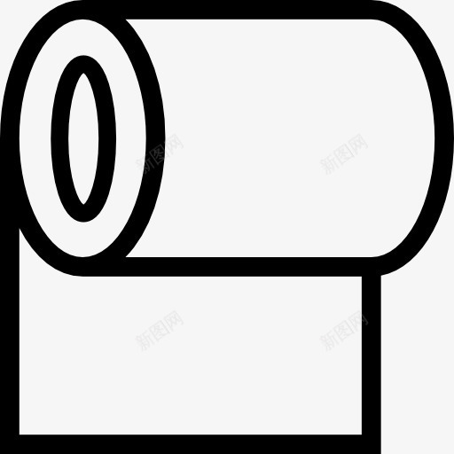 卷纸图标png_新图网 https://ixintu.com 印刷 印刷产品 文具 纸