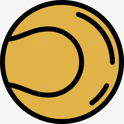 网球图标png_新图网 https://ixintu.com 体育 体育运动和比赛球 网球