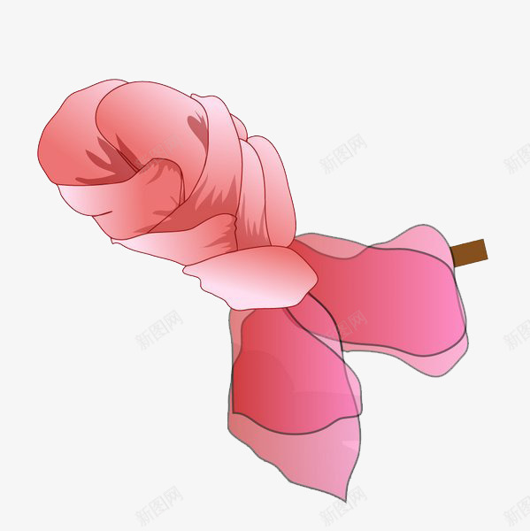 粉色围巾png免抠素材_新图网 https://ixintu.com 卡通 商品 围巾 女性 服饰 购物商城