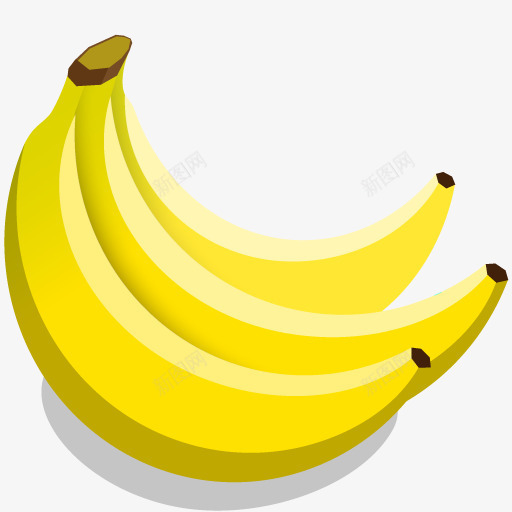 香蕉图标png_新图网 https://ixintu.com banana bananas food fruit 水果 食物 香蕉