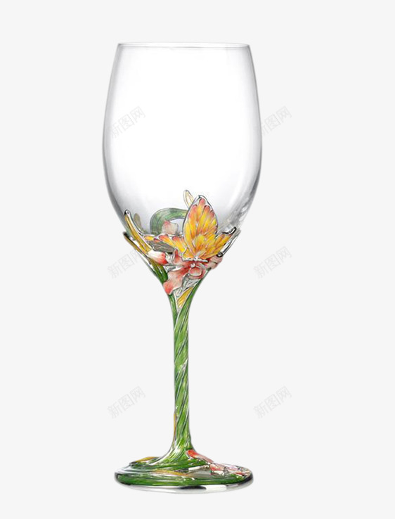 酒杯花纹png免抠素材_新图网 https://ixintu.com 创意杯子 玻璃杯 花纹 酒杯