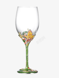 花纹玻璃杯酒杯花纹高清图片