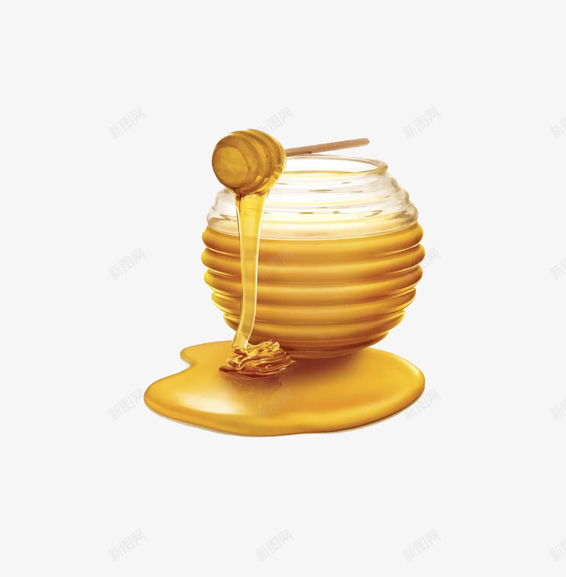 黄色蜂蜜png免抠素材_新图网 https://ixintu.com 晶莹 甜蜜 蜂蜜 黄色