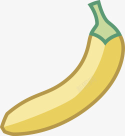 黄色香蕉卡通插画矢量图素材