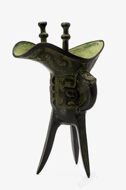 中国的历史文化青铜酒杯高清图片