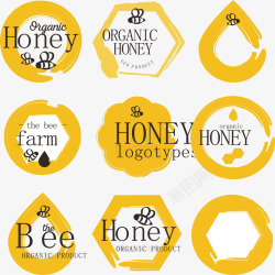 好吃蜂蜜精美蜂蜜矢量图图标高清图片