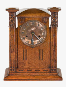 古代木头座钟素材