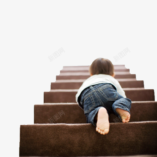 娃娃爬楼png免抠素材_新图网 https://ixintu.com 上楼 人物 娃娃 楼梯 走楼梯