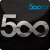 500px折纸风格社交媒体图标图标