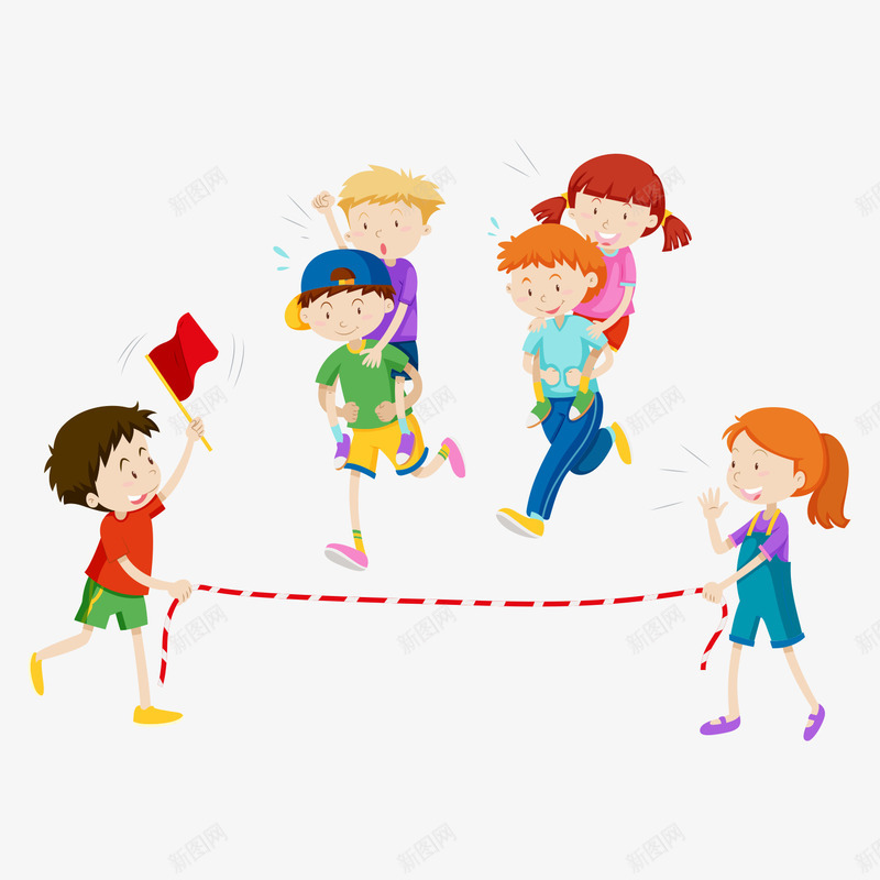 儿童玩耍比赛跑步插画矢量图ai免抠素材_新图网 https://ixintu.com 儿童玩耍 儿童节 插画 比赛 童趣 跑步 矢量图