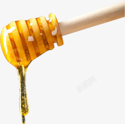 木棒蜂蜜浓郁黏稠素材