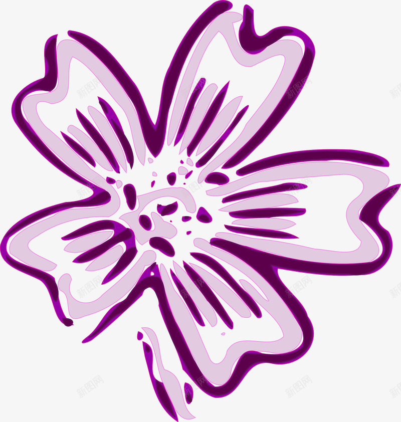 紫色的丁香花png免抠素材_新图网 https://ixintu.com 花瓣 鲜艳 鲜花
