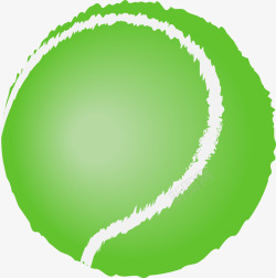 绿色简约网球素材