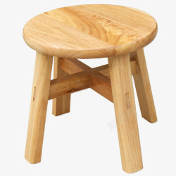木头圆凳子素材