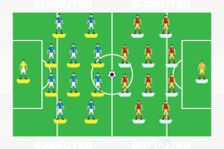 阵型足球小组比赛阵型矢量图高清图片