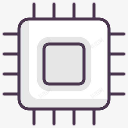 芯片组件CPU电子硬件汽车服务图标png_新图网 https://ixintu.com CPU Chip components cpu electronics hardware partsprocessor 电子 硬件 组件 芯片
