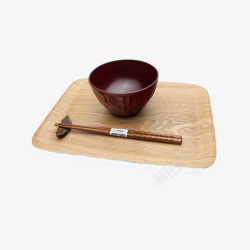 木头材质碗筷素材