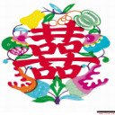 中国年贺新春剪纸图标图标