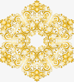 欧式金箔柜子金色欧式镂空花纹矢量图高清图片