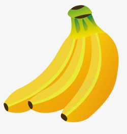 有机香蕉手绘香蕉矢量图高清图片