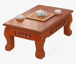 小家具实木飘窗桌子高清图片