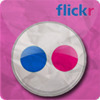 flickerflicker折纸风格社交媒体图标高清图片