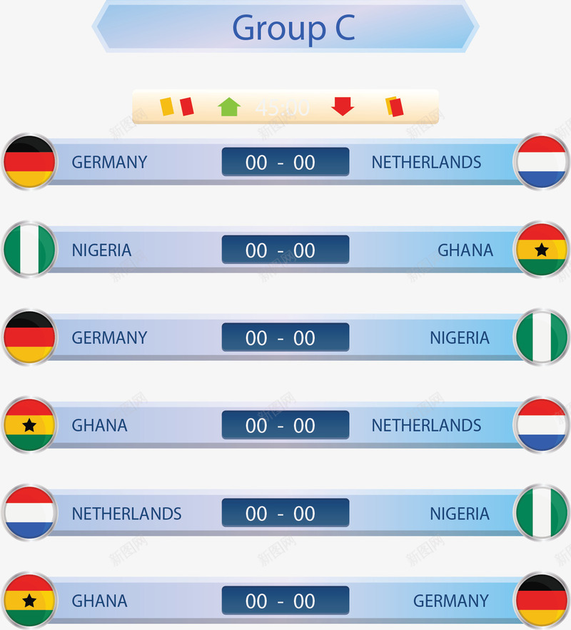 世界杯分组情况表矢量图ai免抠素材_新图网 https://ixintu.com 世界杯 世界杯比赛 俄罗斯世界杯 矢量png 足球 足球比赛 矢量图