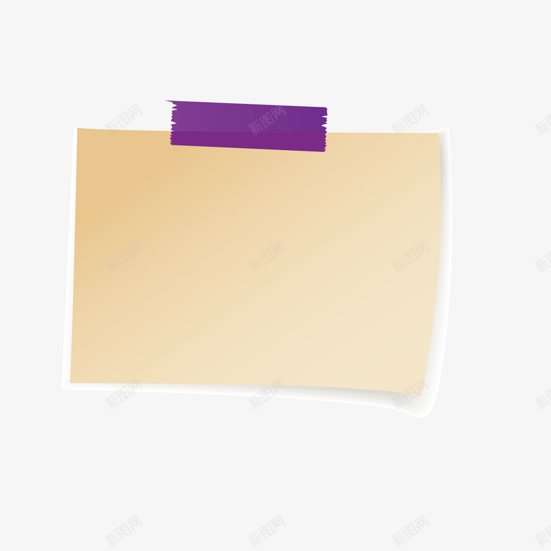 粉色渐变便条紫色胶带png免抠素材_新图网 https://ixintu.com 便条 渐变 粉色 紫色 胶带 胶带贴纸