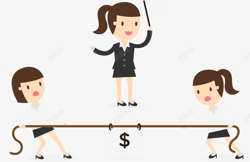 扁平化拔河png免抠素材_新图网 https://ixintu.com 扁平化 拔河 比赛